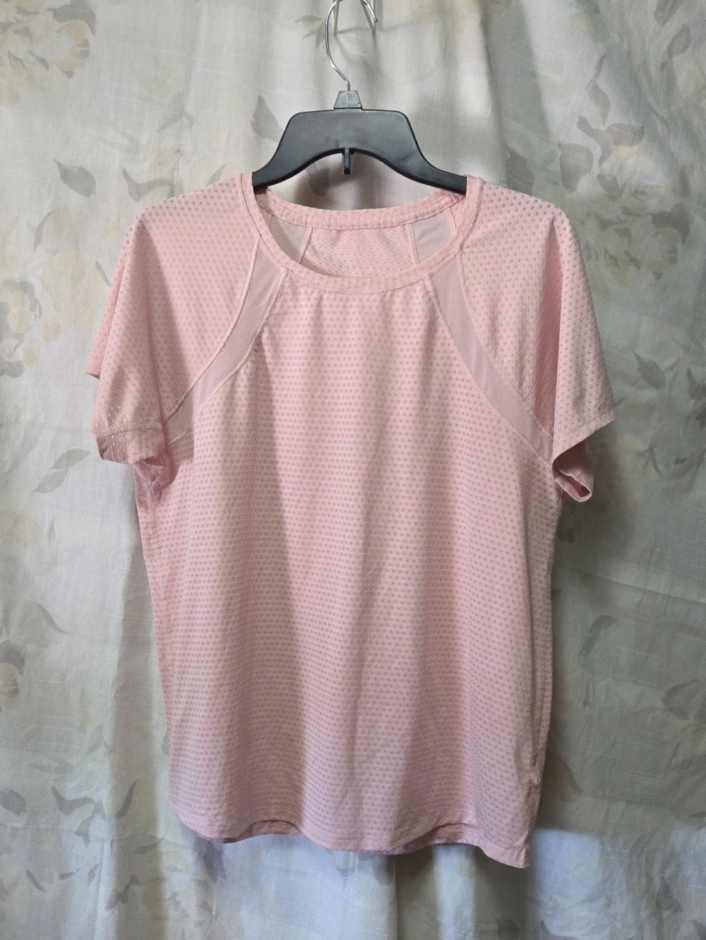 Light Pink Short-Sleeve Athletic Tee
